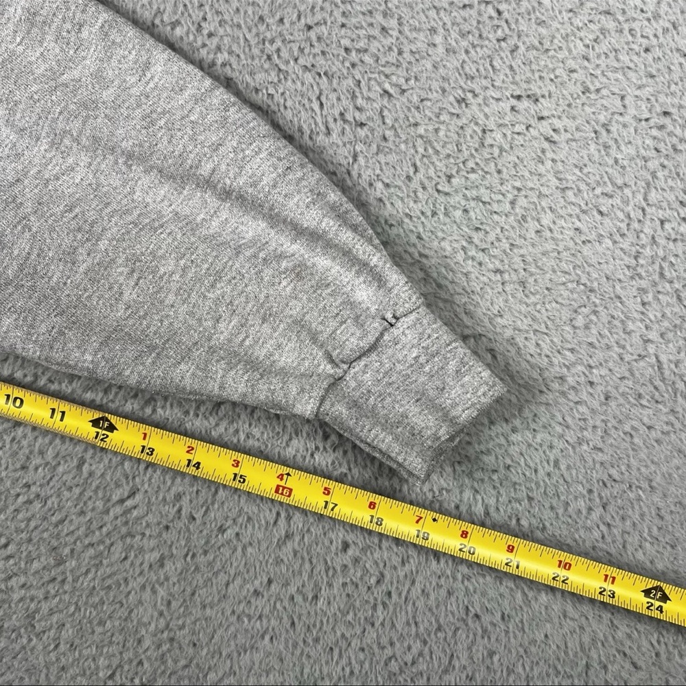 Vintage 90s Hoodie Sweatshirt Gray Pull Over Men’s Size Medium Martha’s Vinyard - Picture 8 of 11